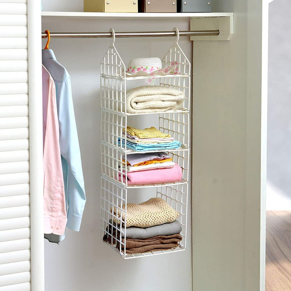 5‑Layer Hanging Wardrobe Organizer Rack for Clothes